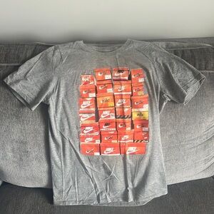 Nike grey and orange tee